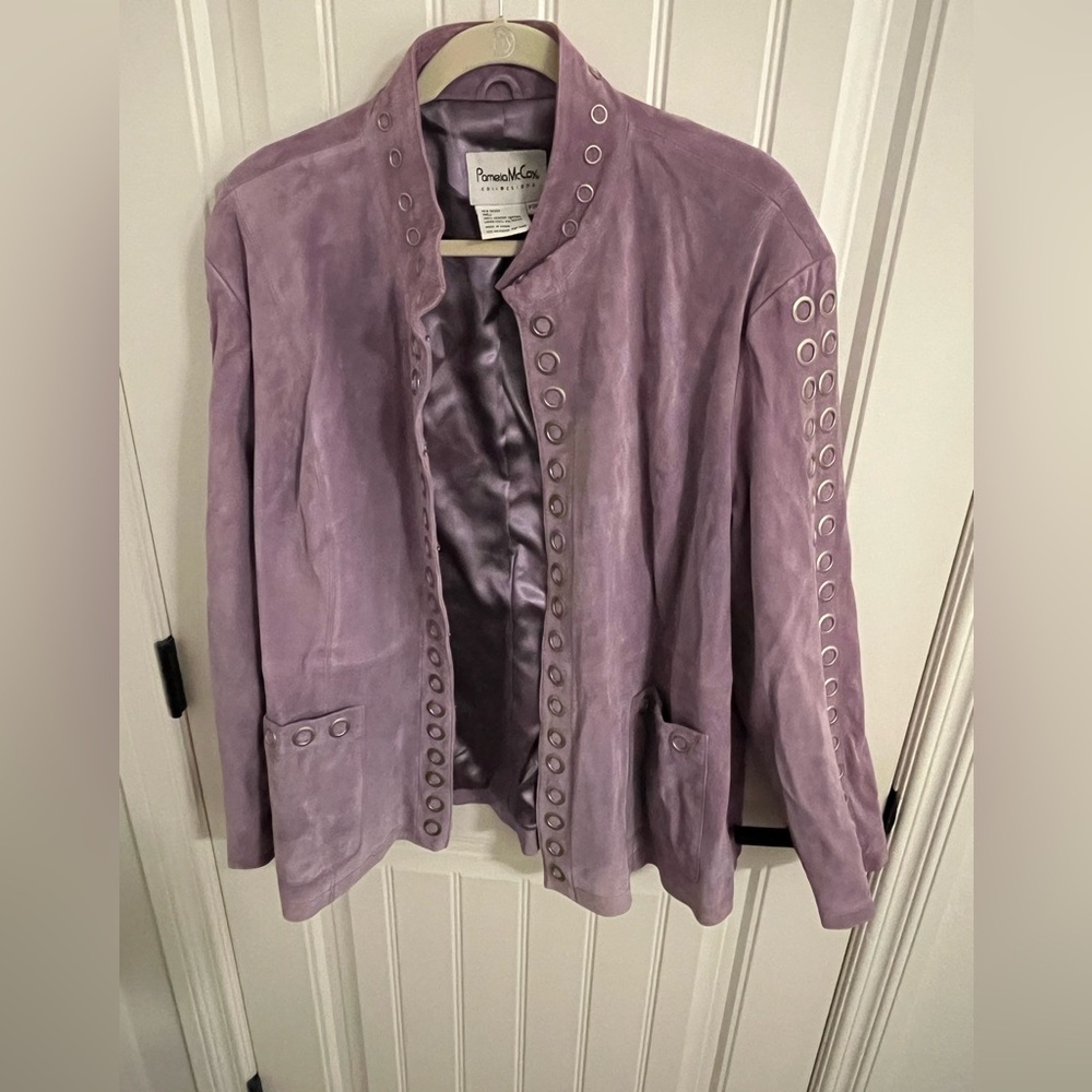 Pamela McCoy leather jacket